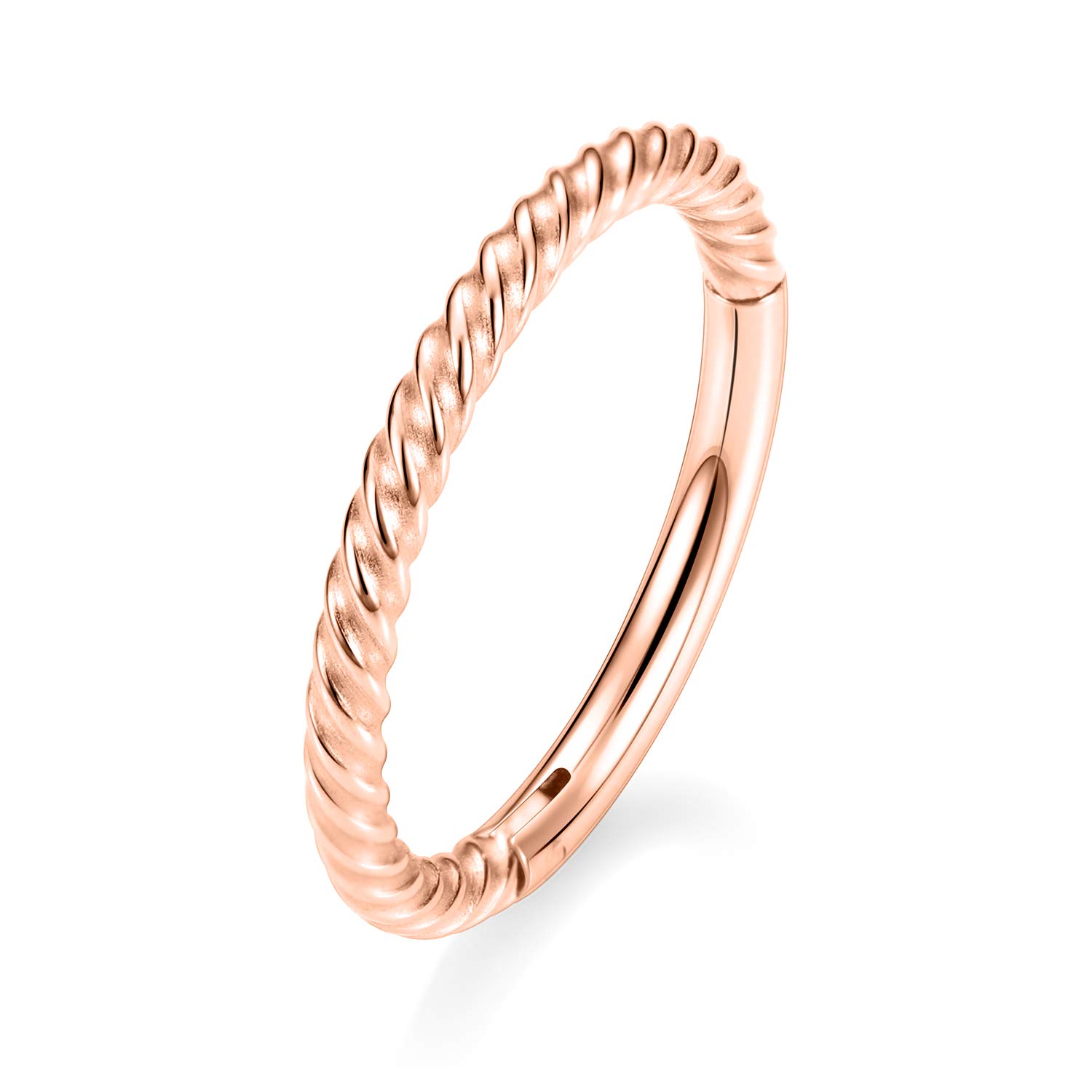 hengkaixuan 316L Surgical Steel Nose Hoop Ring Hinged Segment Clicker Ring Cartilage Helix Lip Tragus Conch Piercing Jewellery Sleeper Earrings Septum Lobe Hoop Earring for Women — view 7
