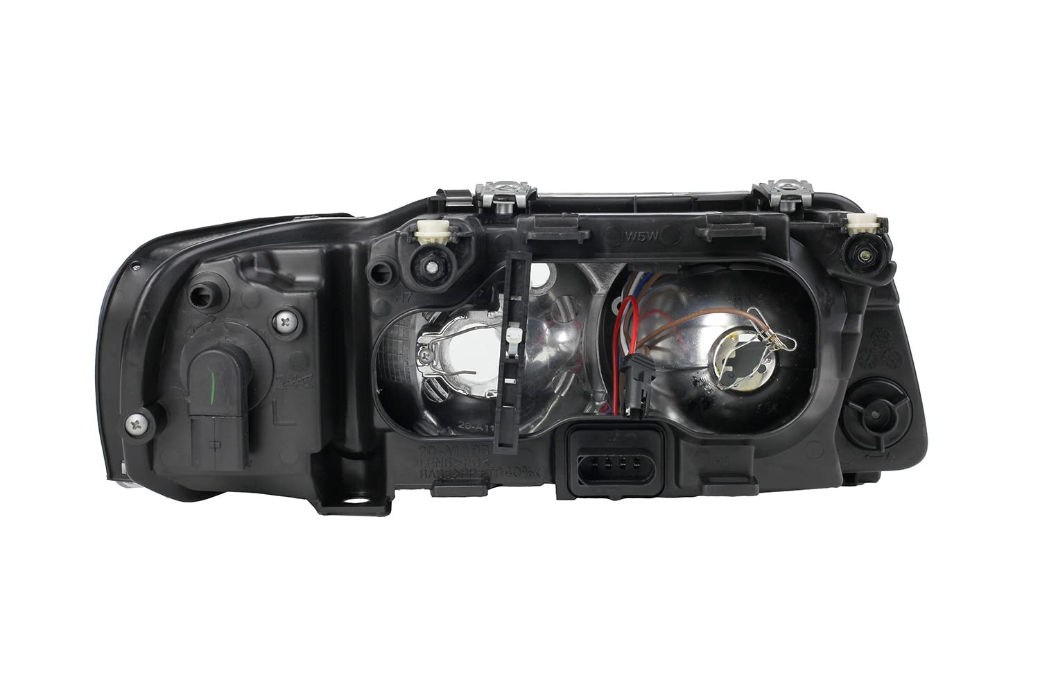 Johns, Juego de faros delanteros compatible con Audi A3 (8L) 09/00-05/03 H7/H1 Set izquierdo y derecho