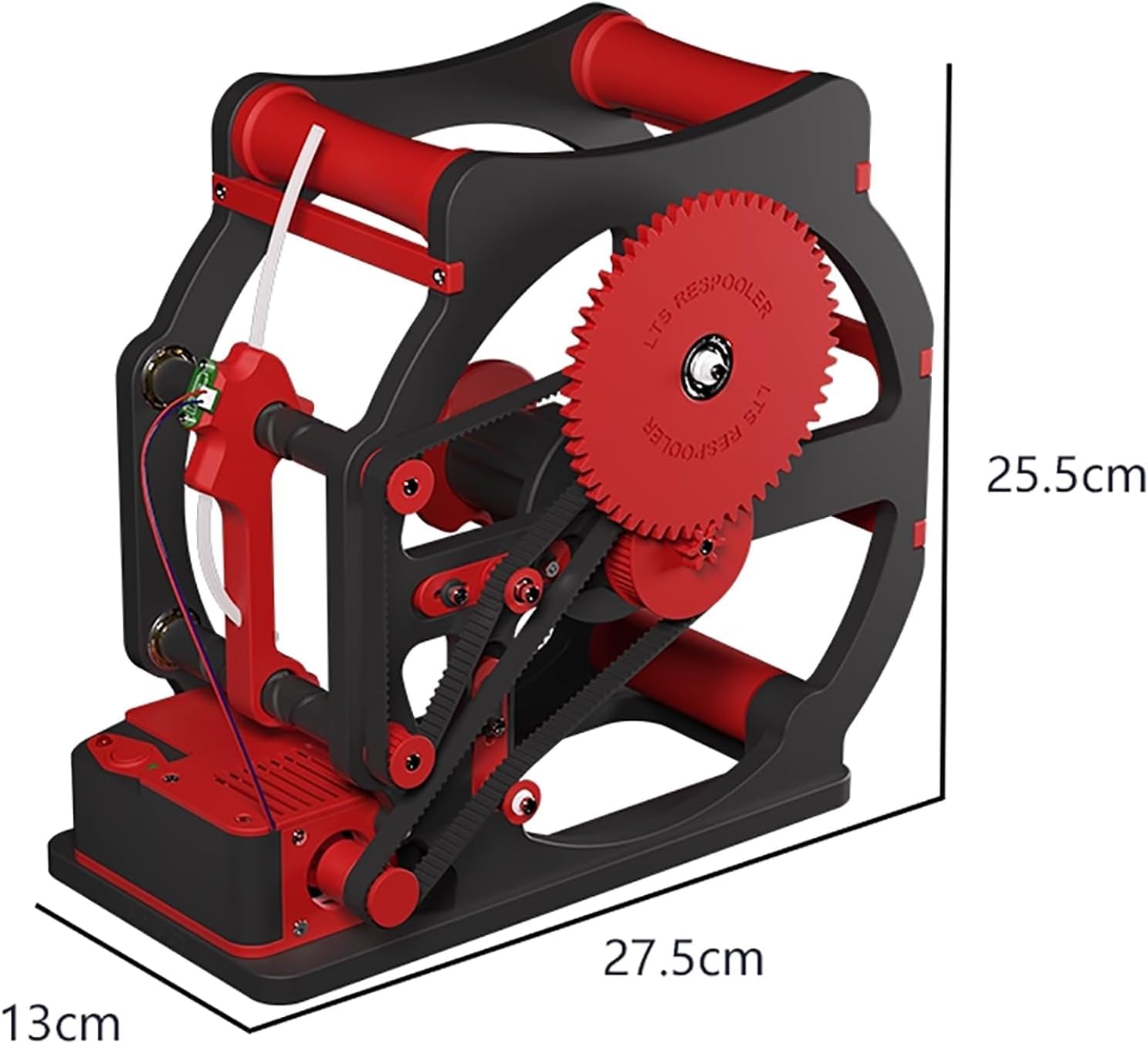 Bobina eléctrica para filamento de impresora 3D, velocidad ajustable, capacidad de 1 kg, funciona con PLA ABS PETG y alambre de soldadura, retractor