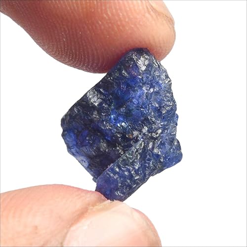 Miniatura 2 de GEMHUB Piedra preciosa de zafiro azul en bruto 9.00 Ct Natural Raw Raw Certified Blue Sapphire Stone, Gema, azul