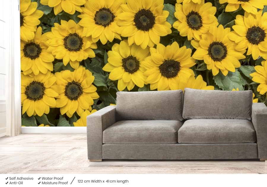 Self-Adhesive 3D Sunflower Wallpaper Specific Product for Bedroom, Living Room, Kids Room, Play Room, Guest Room, Office Wallpaper for Home Decor, Size (16x48 Inches Each Strip) (B0DB1WSNNS) Amazon Price History, Amazon Price Tracker