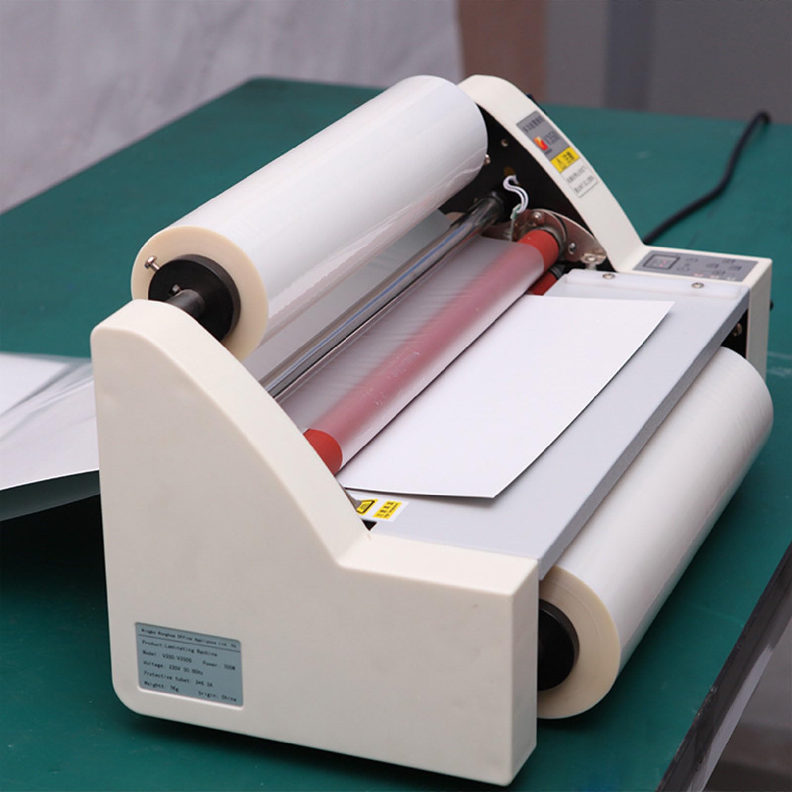 Laminator Machine, 350mm Hot Cold Roll Laminator, Single/Dual Sided Laminating Machine for Document Paper Photo