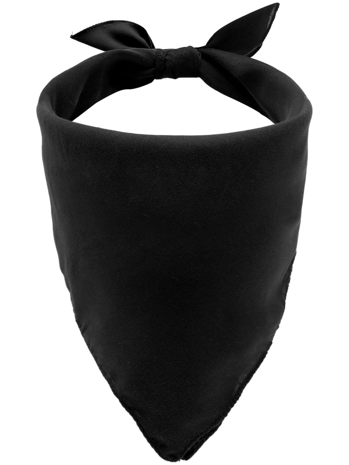 LJBFNN Black Bandanas for Men Women, 22" x 22" Mens Bandana Handkerchiefs