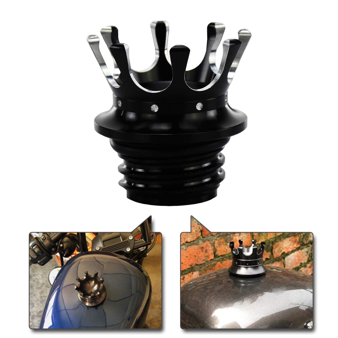 Bouchon D'huile Décoratif Aluminium CNC Pour Harley Touring, Road King, Softail, Dyna, Sportster