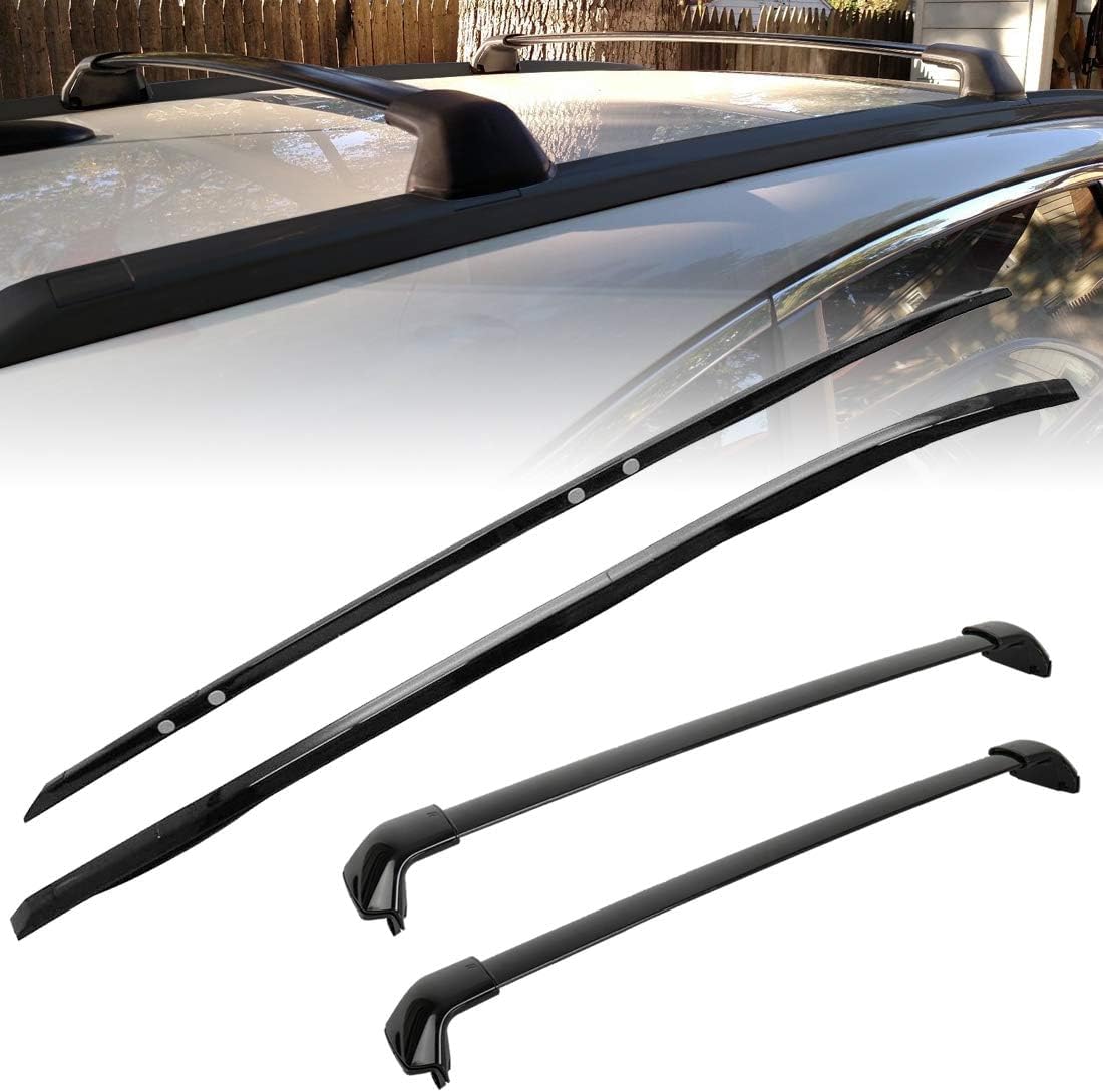Roof Rack Set for Honda CRV CR-V 2012-2016 Cross Bars Side Rails Luggage Carrier (Black)