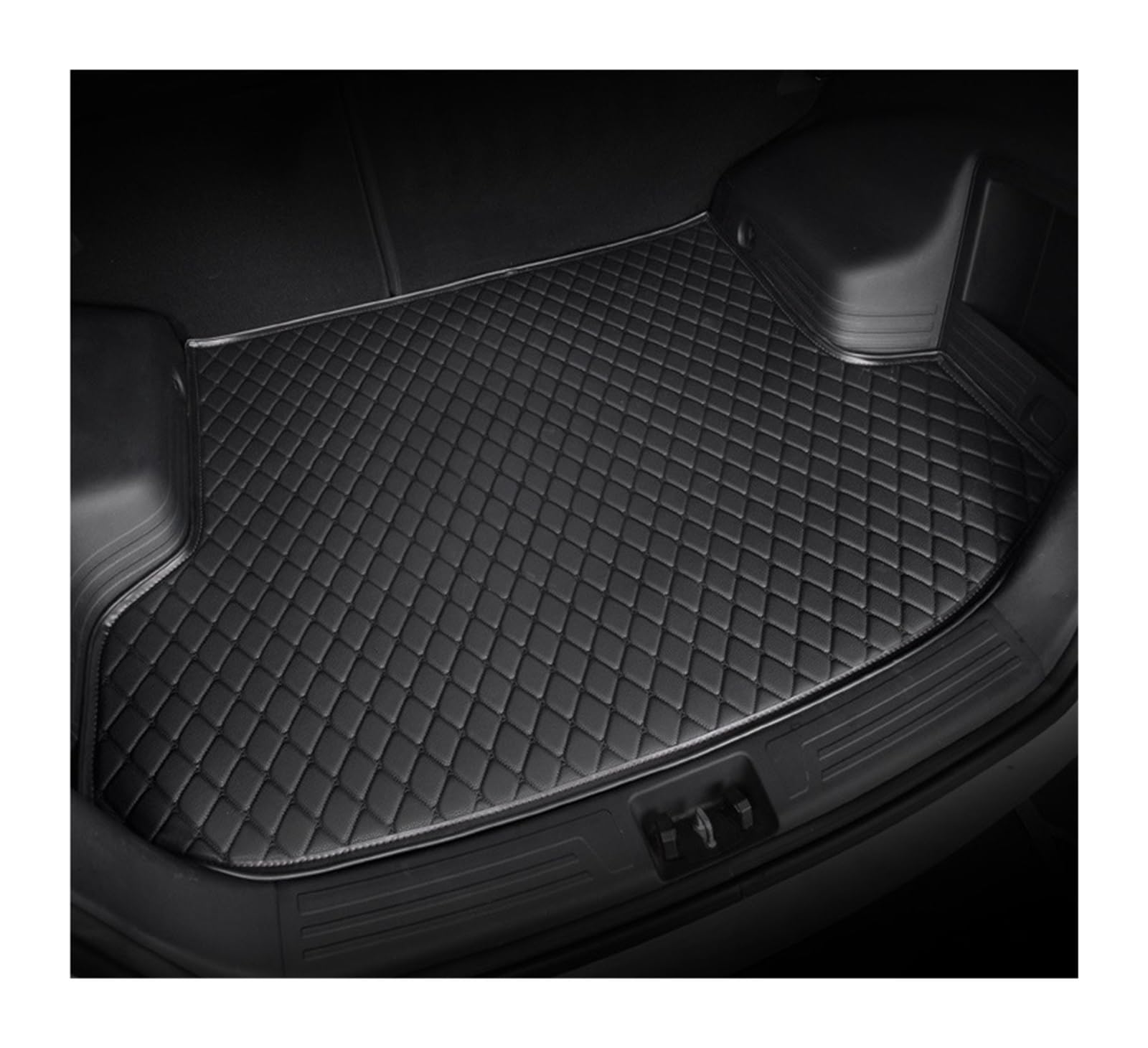 Tapis de coffre personnalisé pour Q7 4L finition noire premium