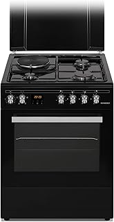 SCHNEIDER - SCG631CB - Cuisinière mixte - 4 foyers - Four électrique - Noir