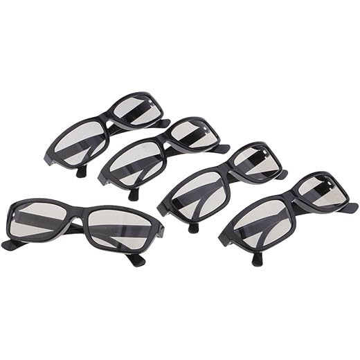 Club Bollywood 5X Passive 3D Glasses for LG, Vizio and All Passive 3D TVs & RealD 3D Cinema Glasses - Black | Collectibles, Movie