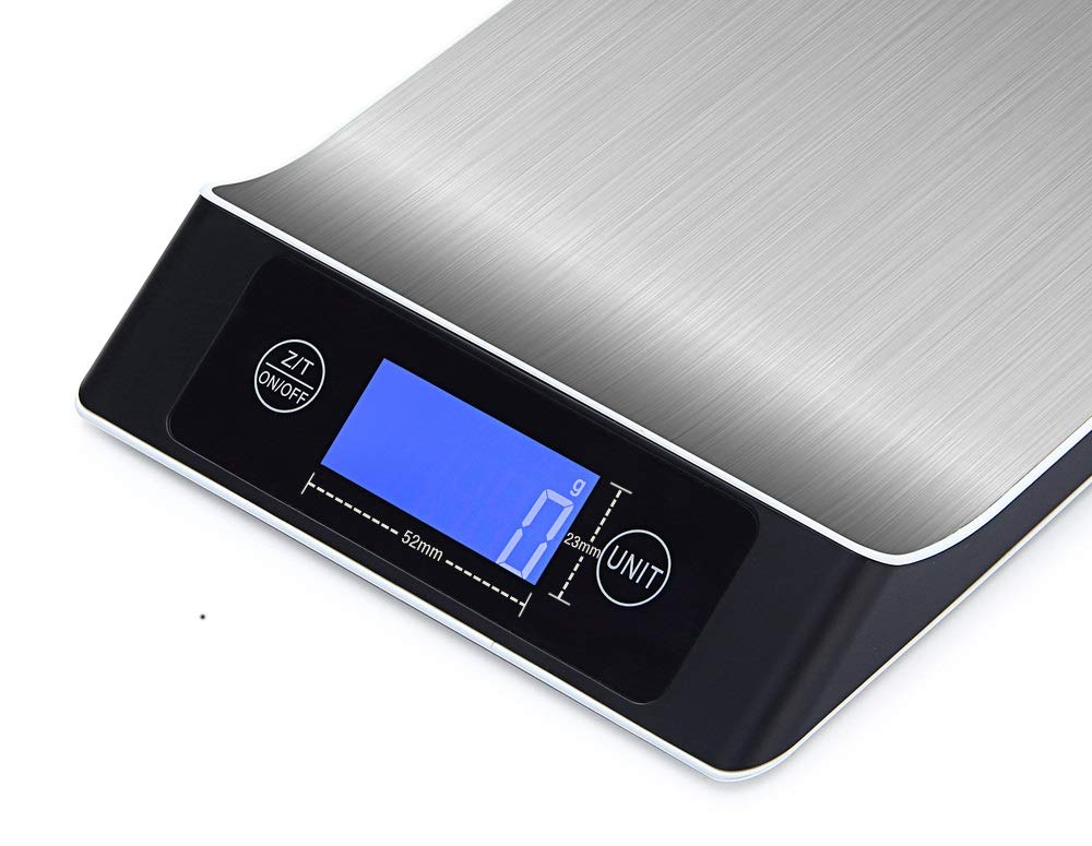 Báscula de cocina electrónica digital Báscula multifunción, digital profesional 5 kg / 11 lb Báscula postal electrónica for alimentos Equilibrio de peso Herramienta de cocina Botón táctil Preciso