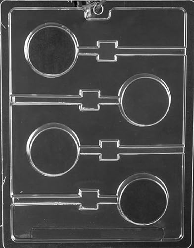 Grandmama's Goodies AO150 Molde de jabón de caramelo de chocolate con paletas de galletas lisas con instrucciones de moldeo exclusivas