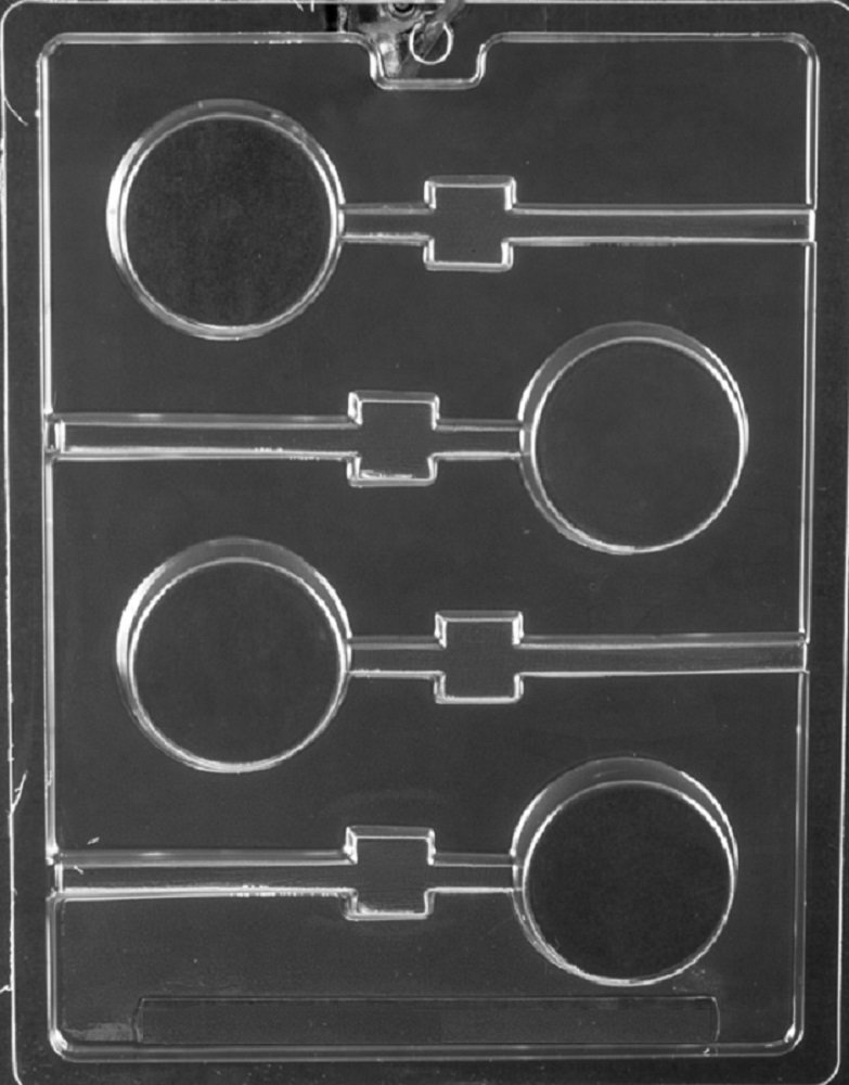 AO150 Plain Cookie Lollipop Chocolate Candy Soap Moulds Mold by Grandmama's Goodies with Grandmama's Goodies Brand Exclusive Molding Instructions