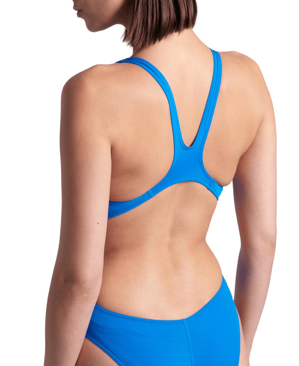 Arena Maillot de Bain Femme Solid Swimming Vert foncé Sauge foncé, Blue River, 52