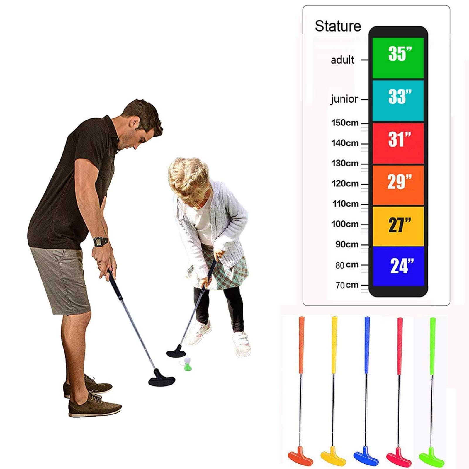 CRESTGOLF Putter Golf 33inch,Gummi Griff, Golf Zubehör Putter Geeignet für Golfer jeder Stufe,Sechs Farben für Ihre Wahl, 6pcs Mixed Color.