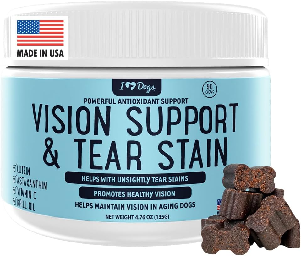 iHeartDogs Vision & Tear Stain Chews for Dogs Dog Eye