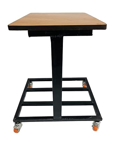 SALON CHAIR Office Home Double Sided Inverter Battery UPS Trolley with Wooden Top & Heavy Bearing Wheels Fit to Every Inverter Battery