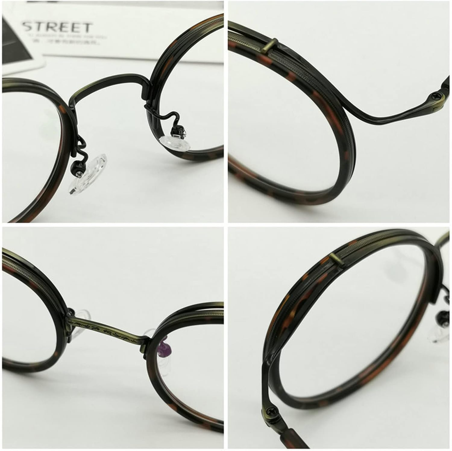 COTIA Reading Glasses Transition Photochromic Progressive Multifocus Reader for Men/Women Classic Round Eyewear Leopard 2.75 x image 5 of 7 B09VNRFSGL