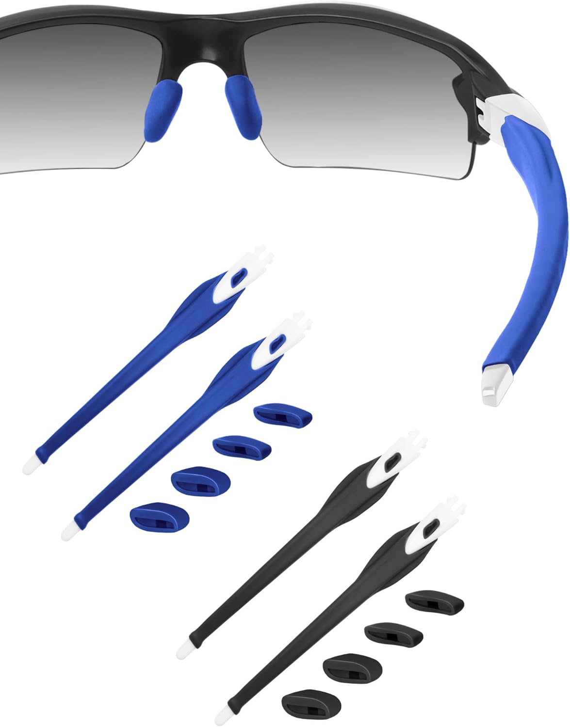 White Replacement Temple Arms Legs for Oakley Flak 2.0 OO9295 OO9271/Flak 2.0 XL OO9188 Sunglasses