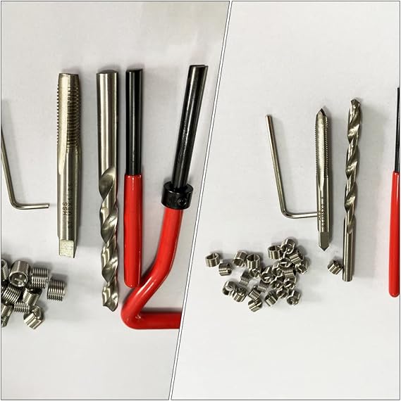 30pcs Thread Repair Kit Tool Set for Stripped Threads Use Wire Insert Tool for Automotive and Engine Repairs Durable and Practical