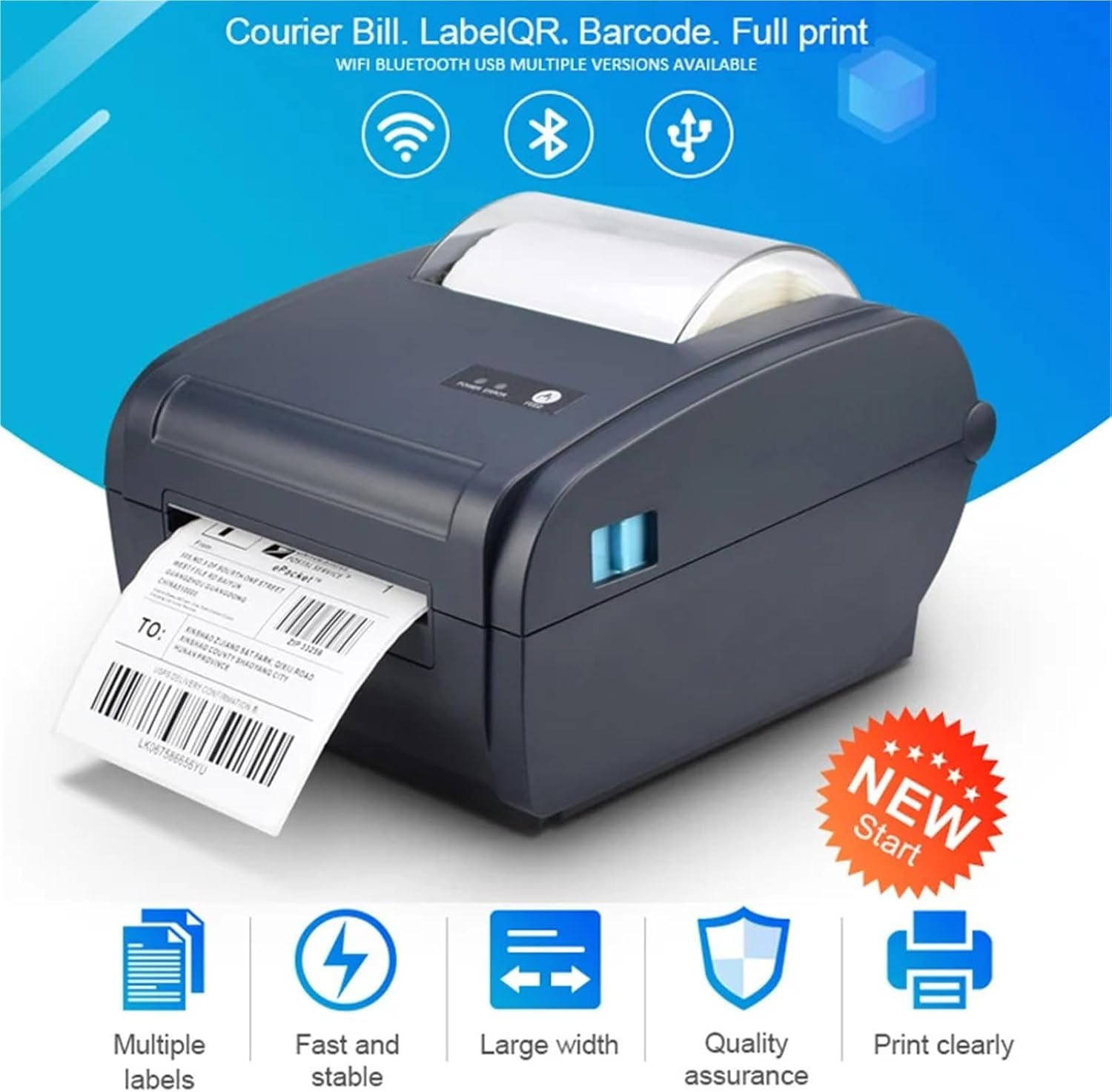 ラベルプリンター 9210 USB/Bluetooth/LAN/WIFI 4インチサーマルプリンター 製品価格 バーコード QRコー