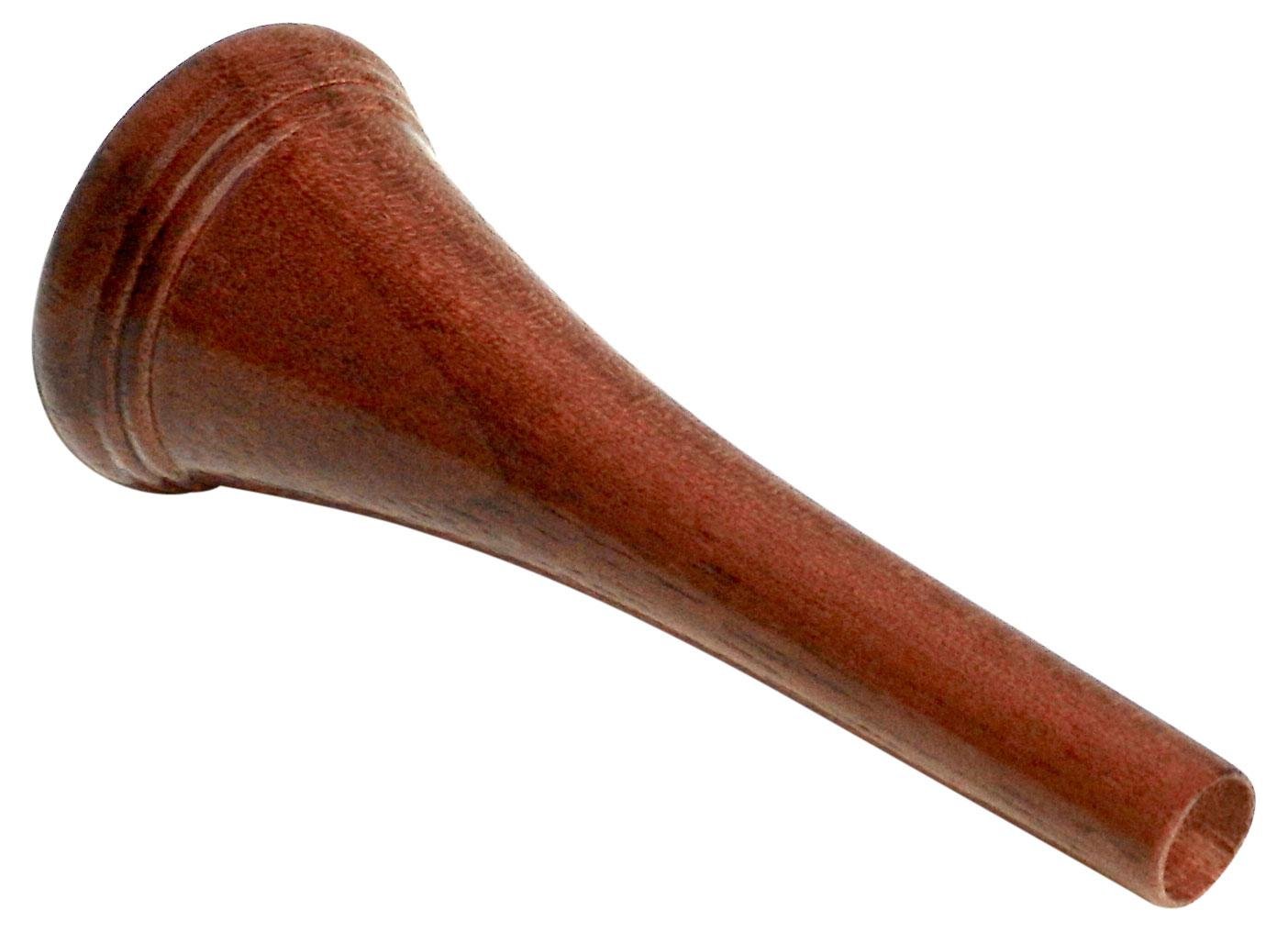 Rieger & Gräf WH12 Nuss Mundstück für Waldhorn (hochwertiges Allroundmundstück für Waldhorn aus geöltem Nussholz mit Polsterrand & 16,8 mm Innendurchmesser für einen brillianten Ton)