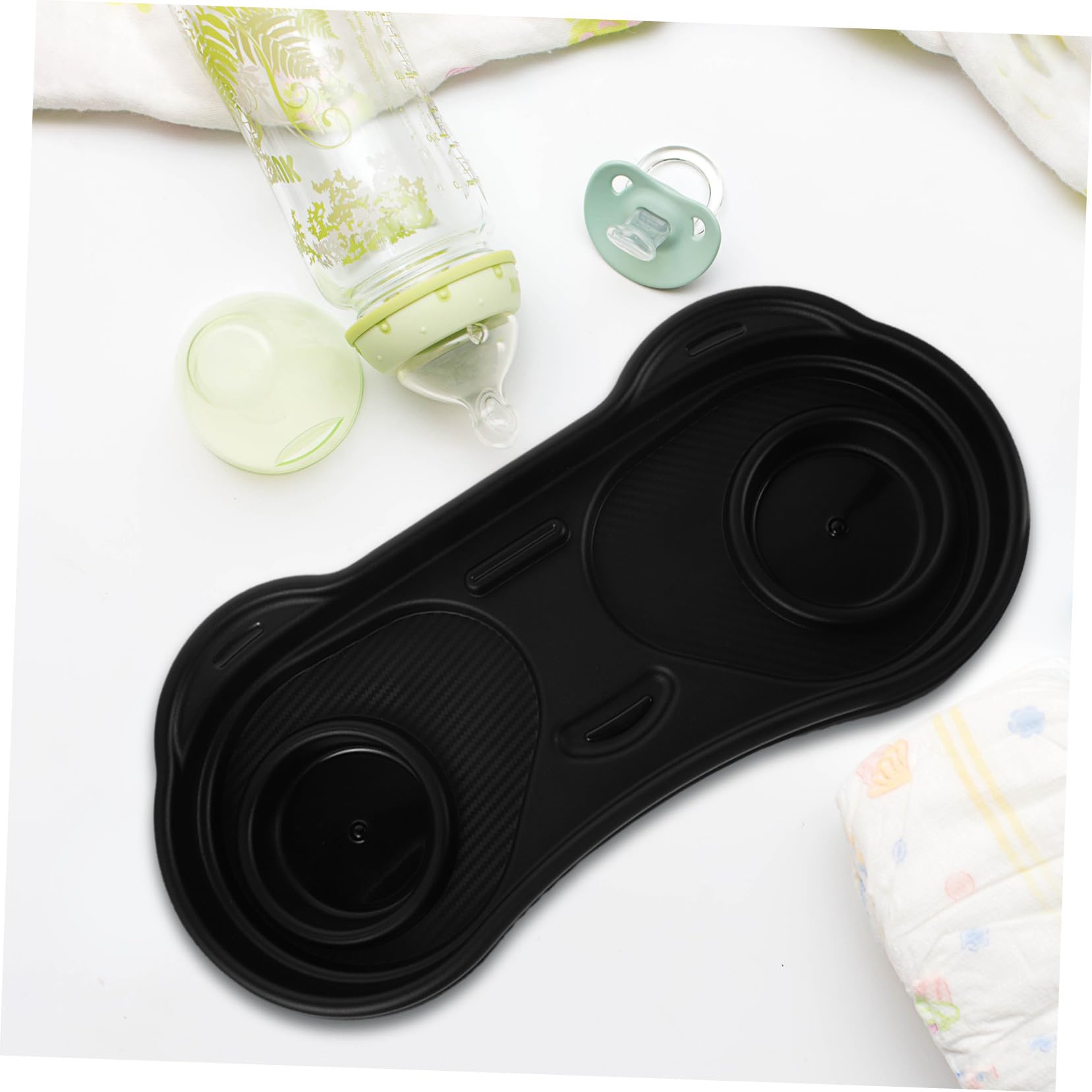 Hemobllo Vassoio per Alimenti in Plastica Accessorio per Passeggino come Vassoio Portaoggetti da Viaggio Supporto per Passeggino