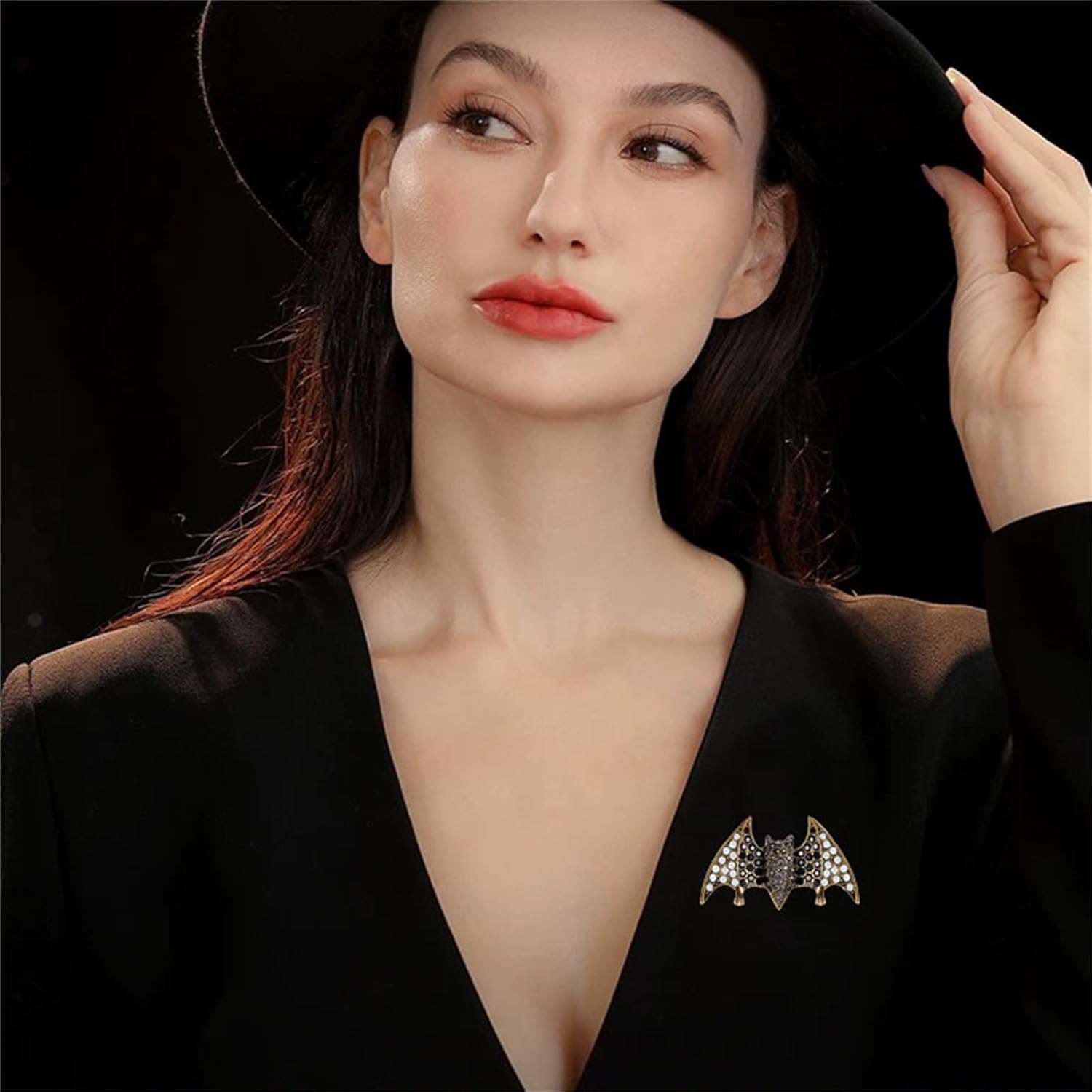 Bat Brooch Pins for Women Men RetroPunk Gothic Fashion Unique Bat Brooch Holiday Dress Accessories Halloween Party Jewelry Gifts - Image 2