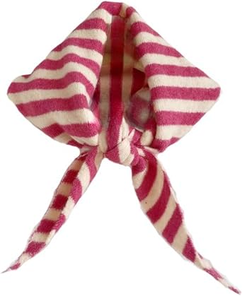 Striped Knit Triangle Scarf Y2k Head Scarf Aesthetic Accessories