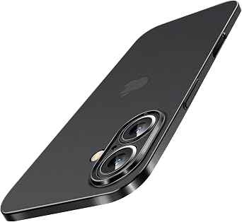 Dataroad for iPhone 16 Slim Case,0.2mm Fit [Paper-Thin] Lightweight Case Matte Finish PP Back Skin Cover Protection [Anti-Fingerprints&Yellowing],Compatible with iPhone 16 6.1Inch-Translucent Black