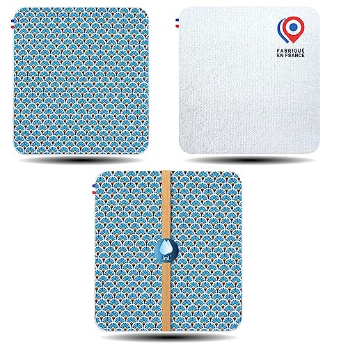 5 Carrés Démaquillants Lavables, JaMoonLBV JmL® Made in France - Coton Démaquillant Réutilisable Visage Doux, Écologique, Économique - Disques Démaquillants Bambou Épais - Lot Lingettes Démaquillantes