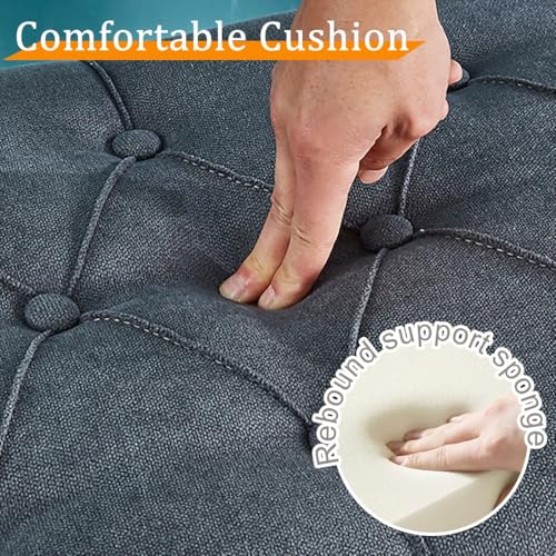 Pouf de rangement ottoman chic comme siège d'intérieur moderne