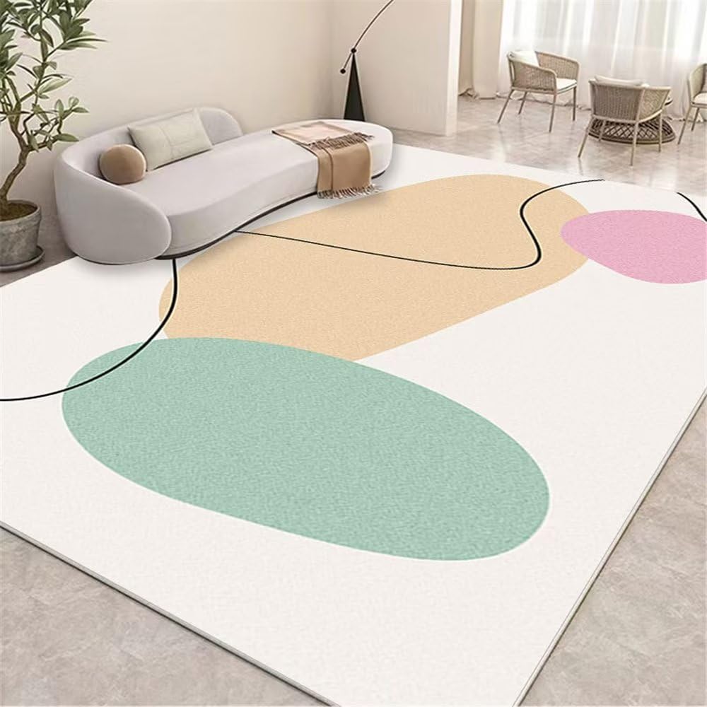 Tapis anti dérapant multicolore 200x300cm pour chambre à coucher et entrée confortable