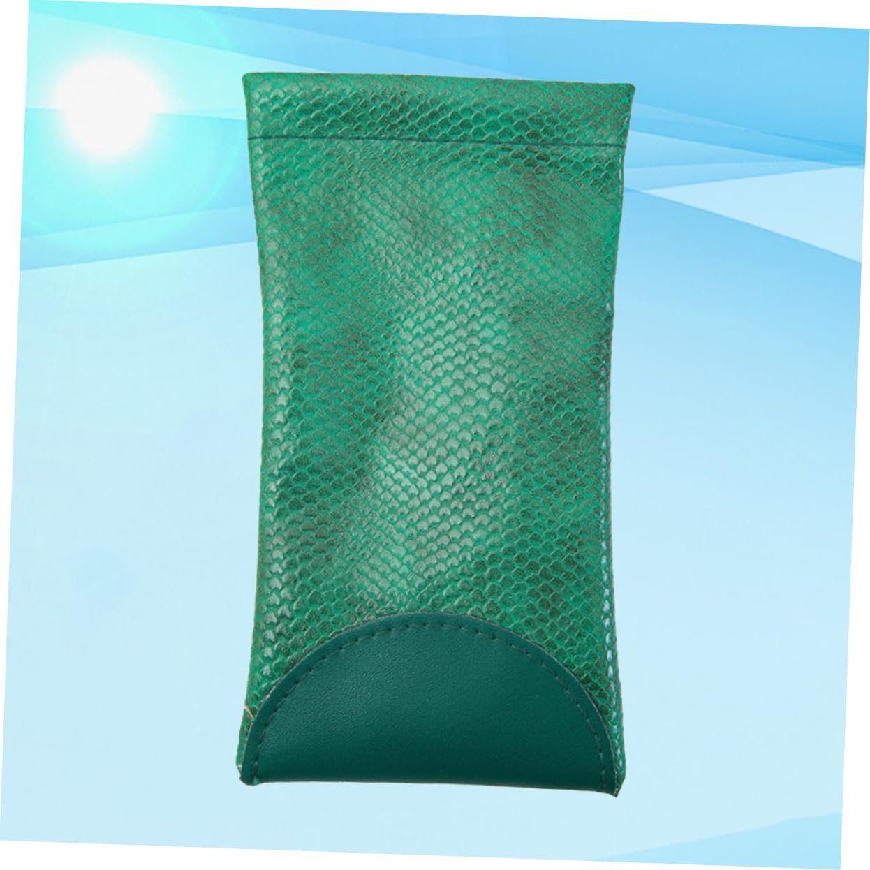 Didiseaon Leather Glasses Bag Eyeglasses Case Soft Pouch Break-resistant Waterproof for Travel