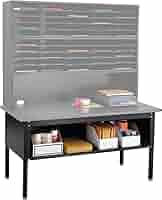 ⭐Jing⭐　INOUT NEW Standard Table Safco EZ-Sort Mailroom Furniture Base Table with Shelf (7749)