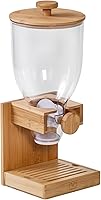 Honey-Can-Do Bamboo Cereal Dispenser with Airtight Lid - Eco-Friendly Kitchen Pantry Organizer for Cereal, Granola & Snacks