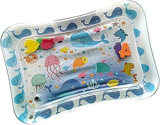 SAFIGLE 1Pc Tapete De Água Do Bebê Tapete De Água Para Bebês Inflável Rastejando Almofada De Água Tapete De Jogo De Água Atividade Almofada De Estimulação Sensorial Criativo Almofada De