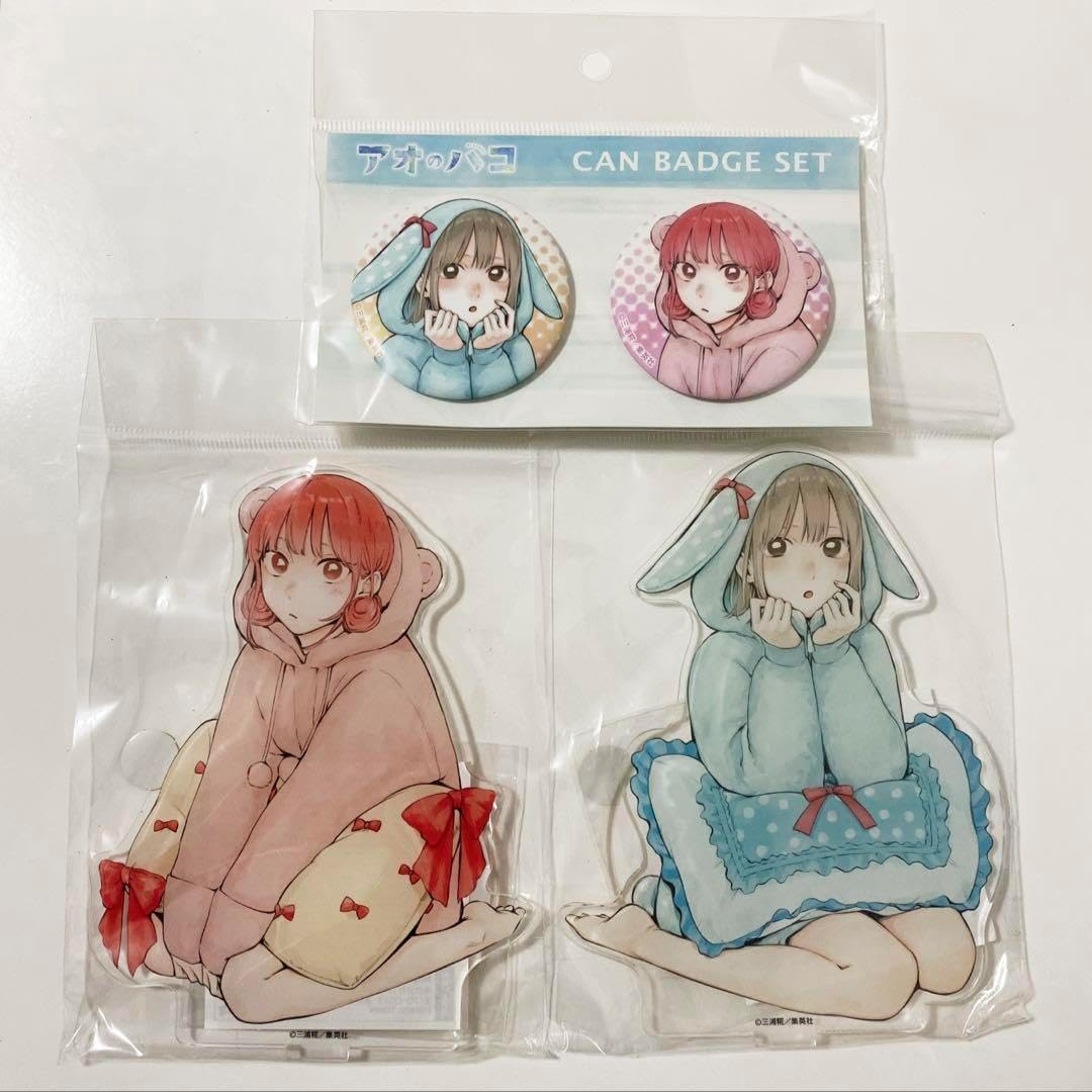 アオのハコ アニメイト パジャマ 鹿野千夏 蝶野雛 アクスタ バッジ