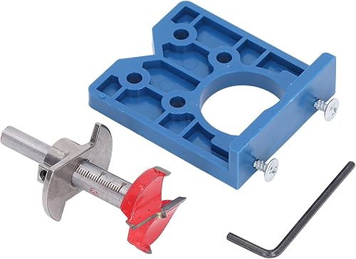 Miniatura 9 de Taladro de bisagra, juego de herramientas de perforación ocultas de 1.378 in, muebles de madera para puerta, ventana, carpintería