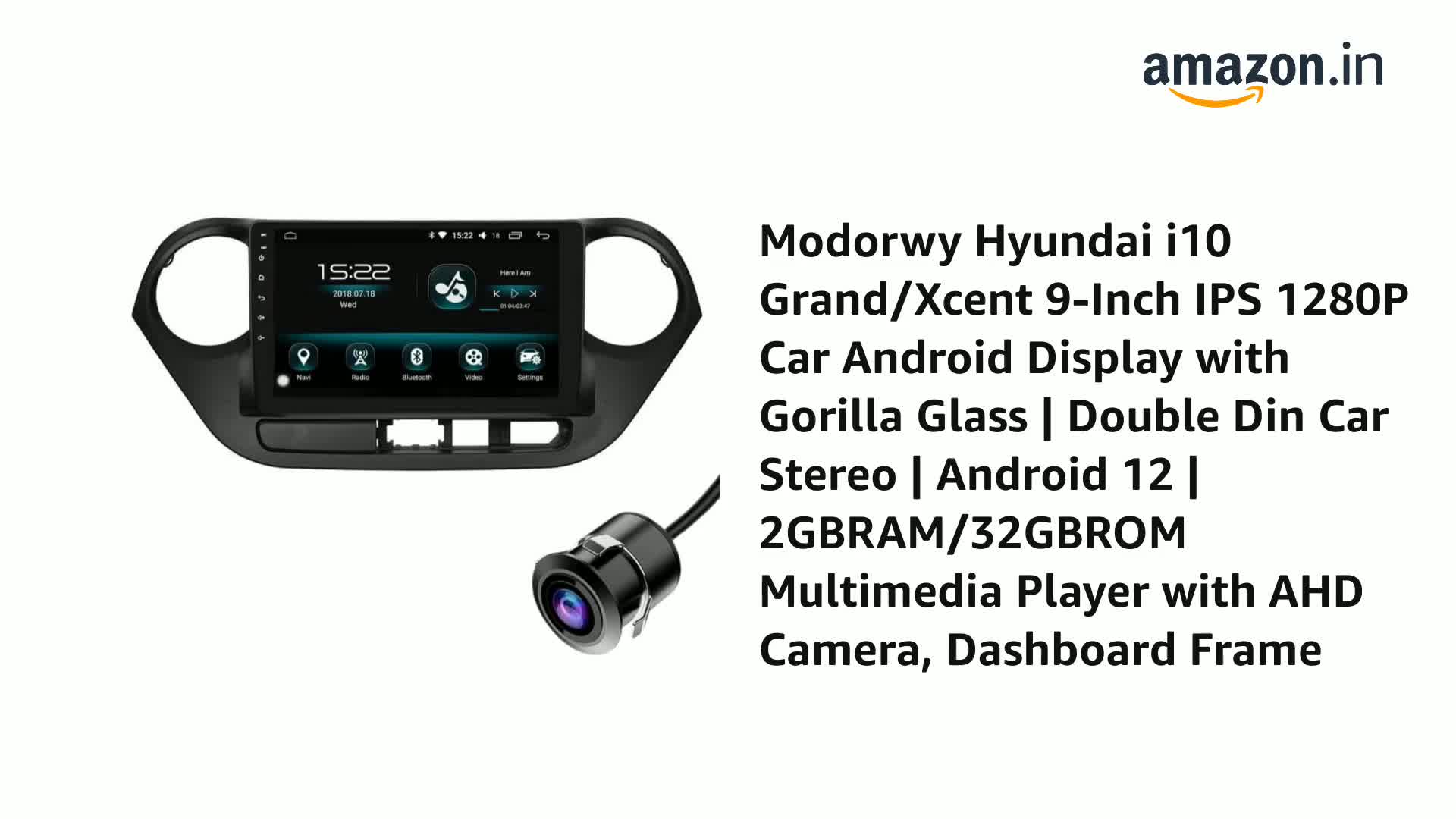 Modorwy Original 9inch HD QLED Car Android Stereo | 2GB RAM & 32GB