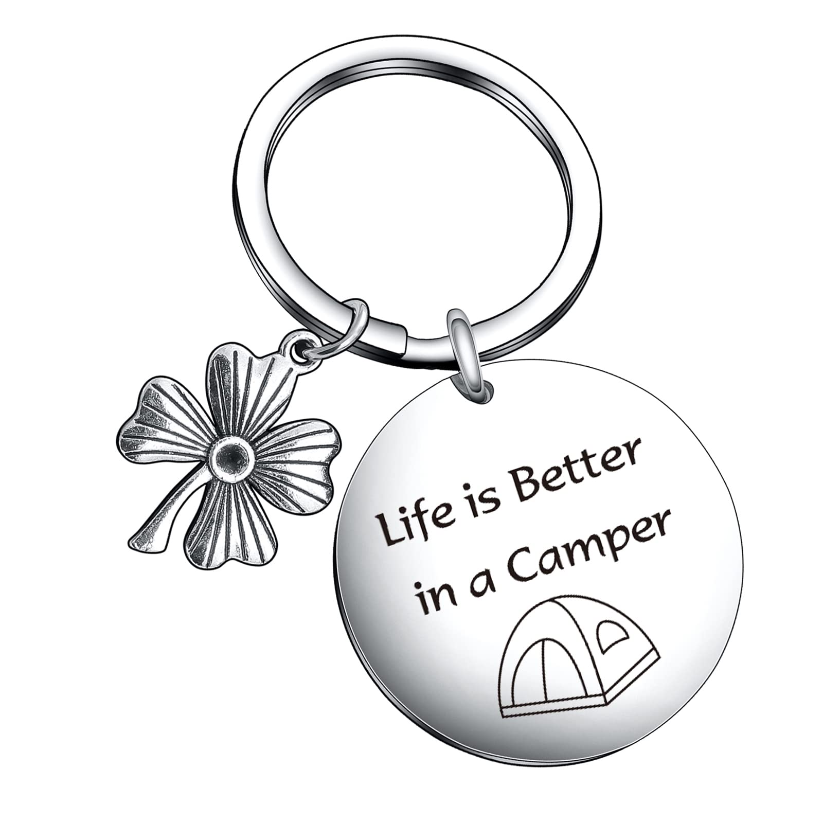 De&ai Lover Keyring Shitter's Full Gift Trailer Vacation Jewelry Camping Lover Gift For Camper Keychain Caravan Gift
