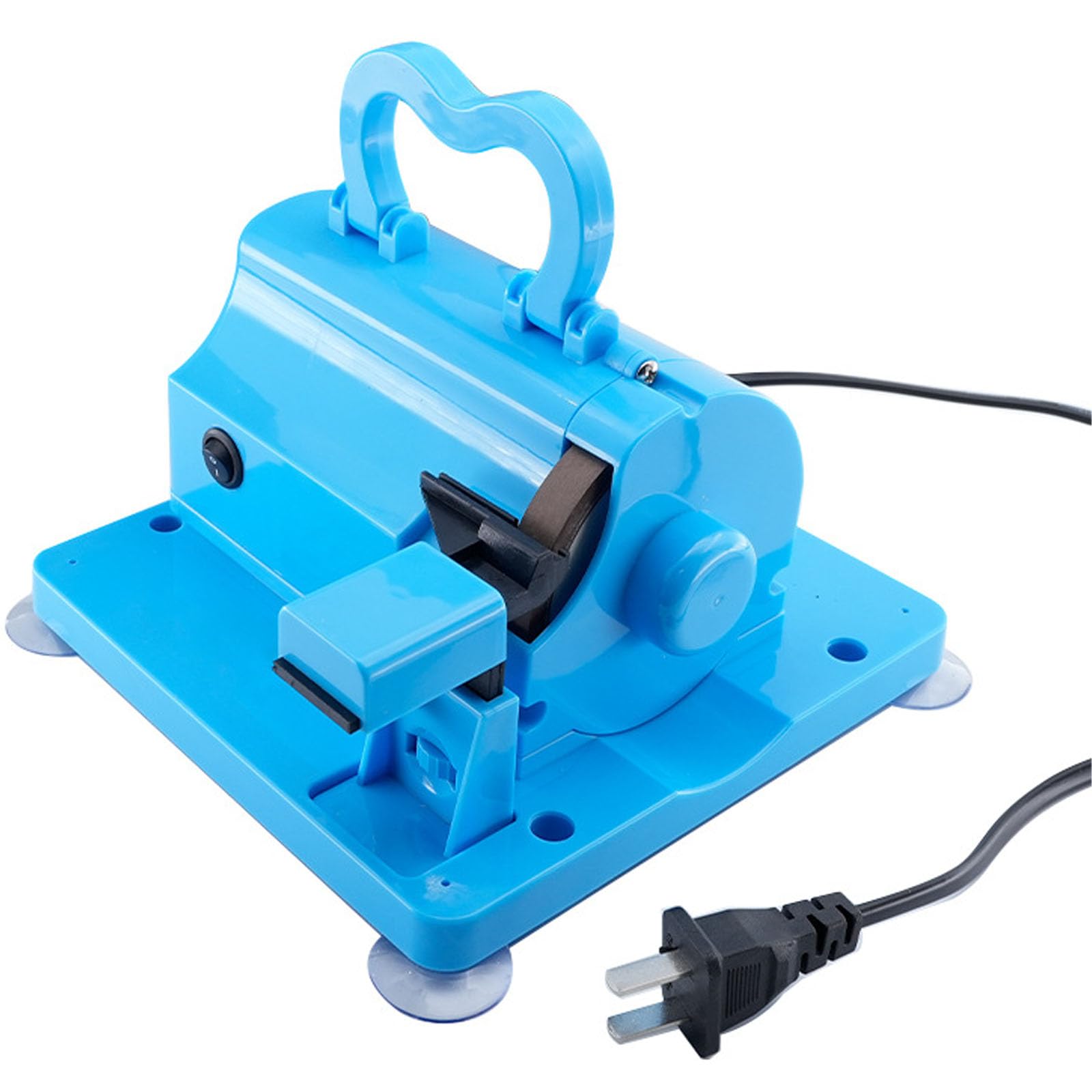Afilador de Tijeras Eléctrico, Herramienta Profesional de Afilado de Tijeras con Rueda de Molienda de Diamante, Altura Ajustable, Base de Succión Estable para Tijeras de Tela y Cocina