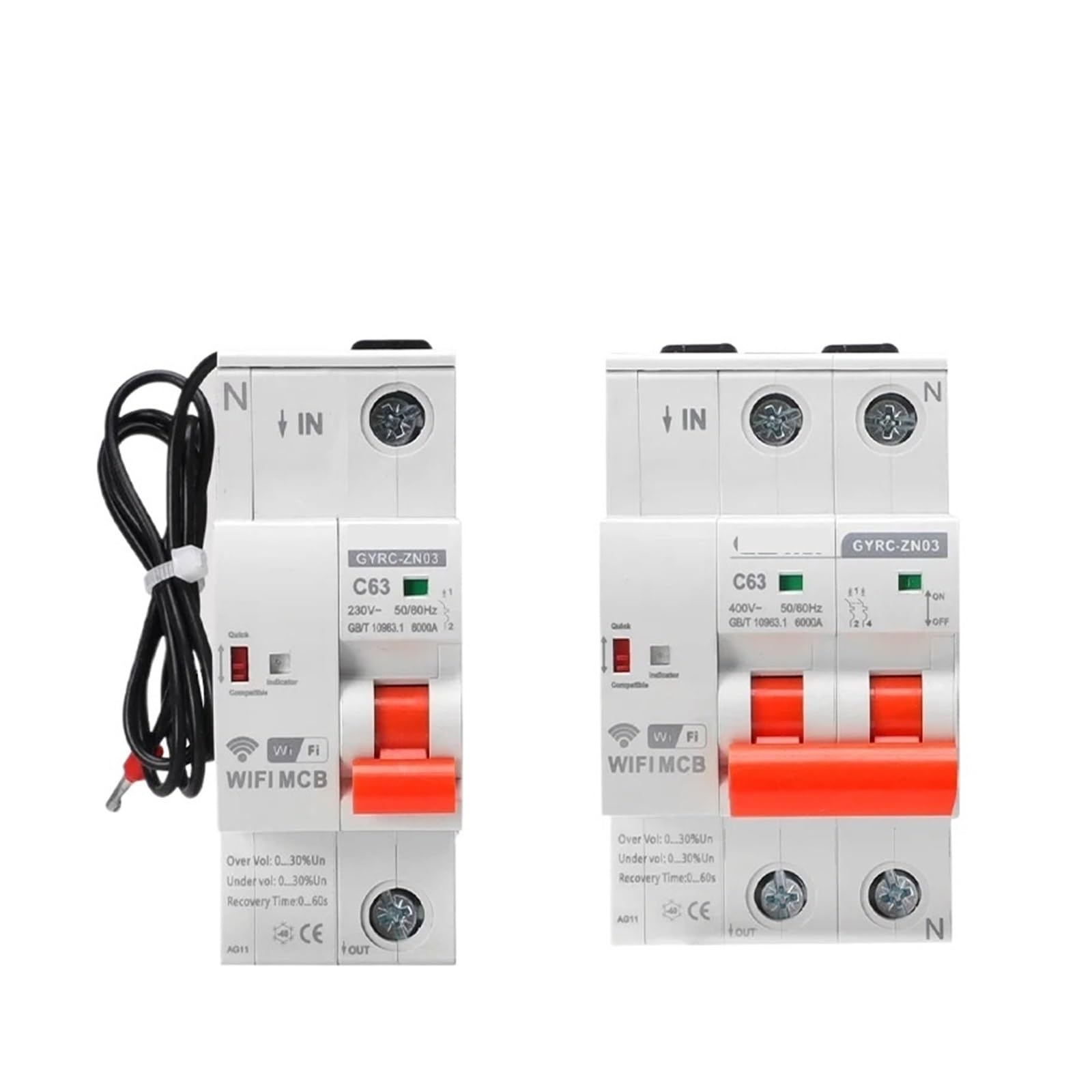 TYEXCZARF 1PCS Circuit Breaker Timer Switch(2P,63A)