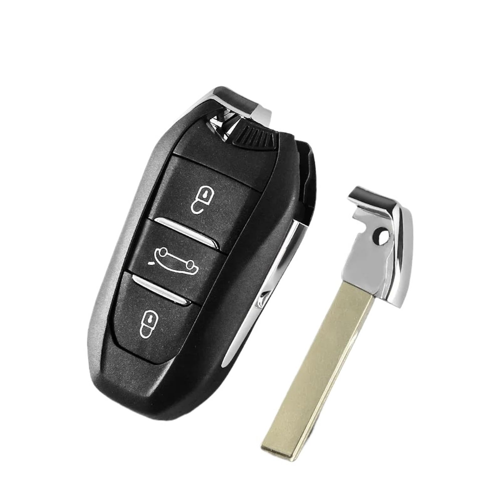 TMERIC Car Key Shell Case For Peugeot For 308 For 408 For 508 For 2008 For 3008 For 4008 For 5008 For Smart Card Car Key Shell Case Car Key Fob Cover Case Shell (Color : Trunk VA2 Blade)