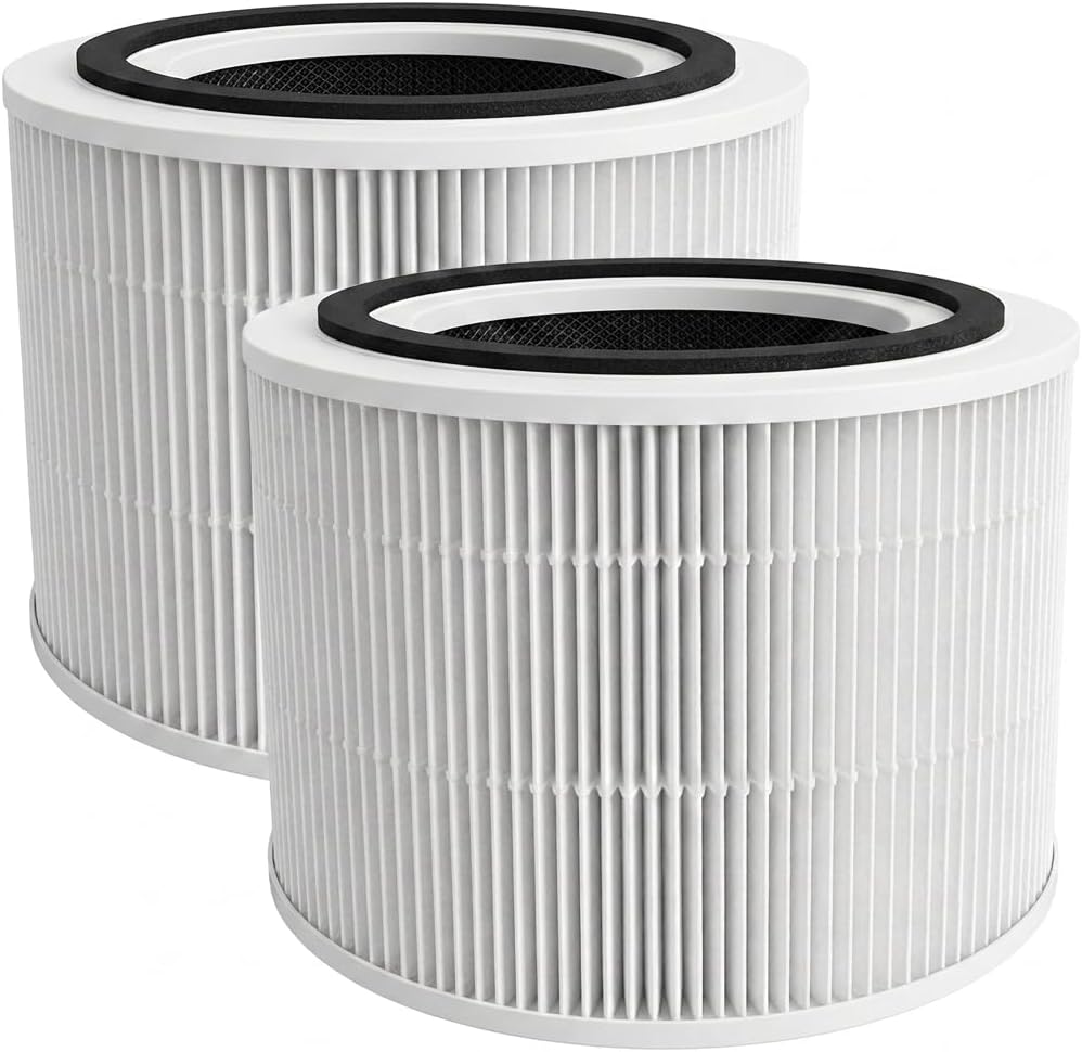 240 Replacement Filter Compatible with 240 Air Purifier, 3-in-1 True Hepa 14 Graded with Activated Carbon Captures 99.99% of Smoke, Dusts, Odors, Allergens & Air Pollutants, 2 Pack