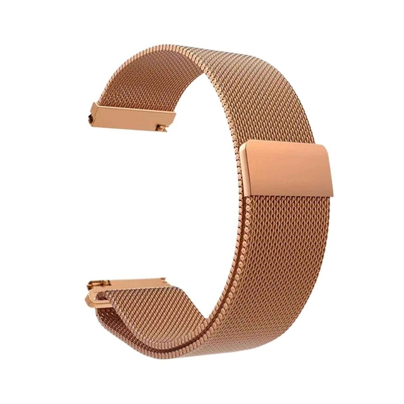 Cong Yi Bracelet milanais en acier inoxydable à boucle magnétique compatible avec Watch4 GTR2 16 mm, 18 mm, 20 mm, 22 mm, accessoire de montre décontracté et tendance