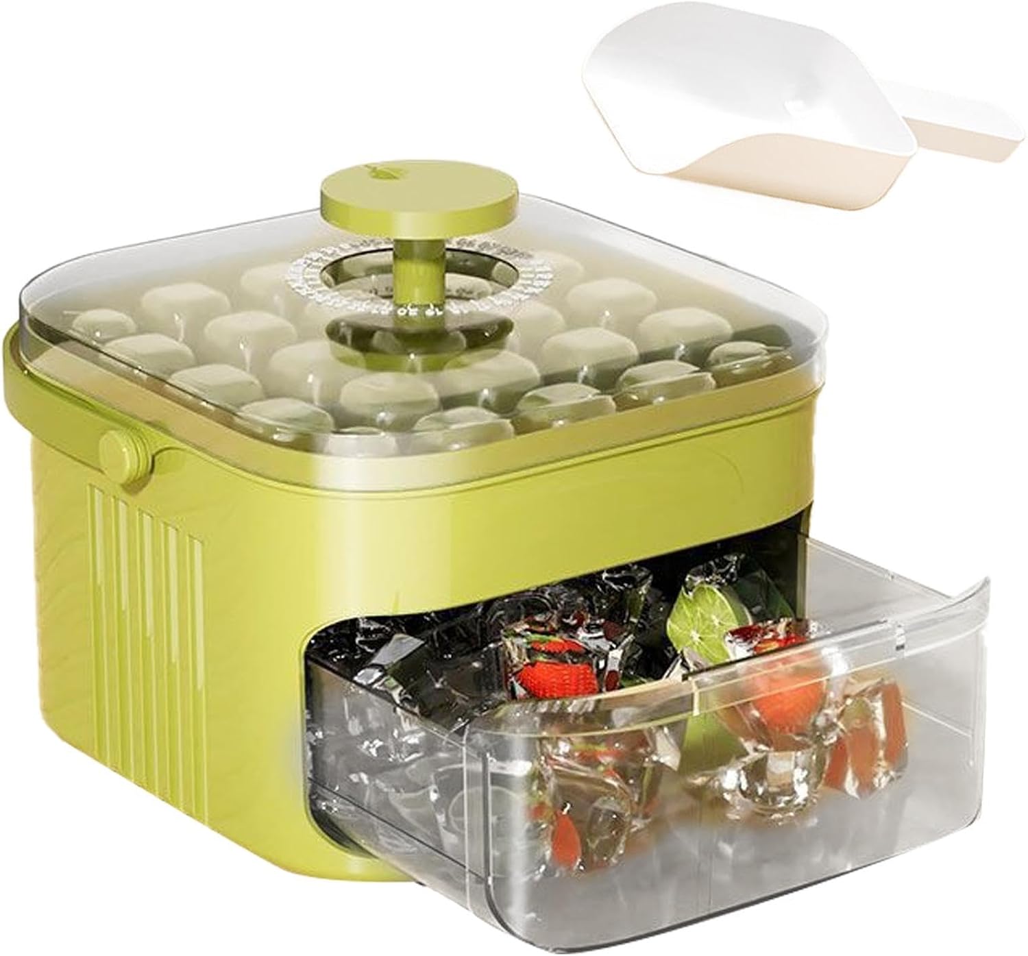 for Ice in Freezer – Ice Block Press Mold with Container | Kitchen Tray | For Camping Home Apartment Residence Kitchen Drinks Cafes Cocktails