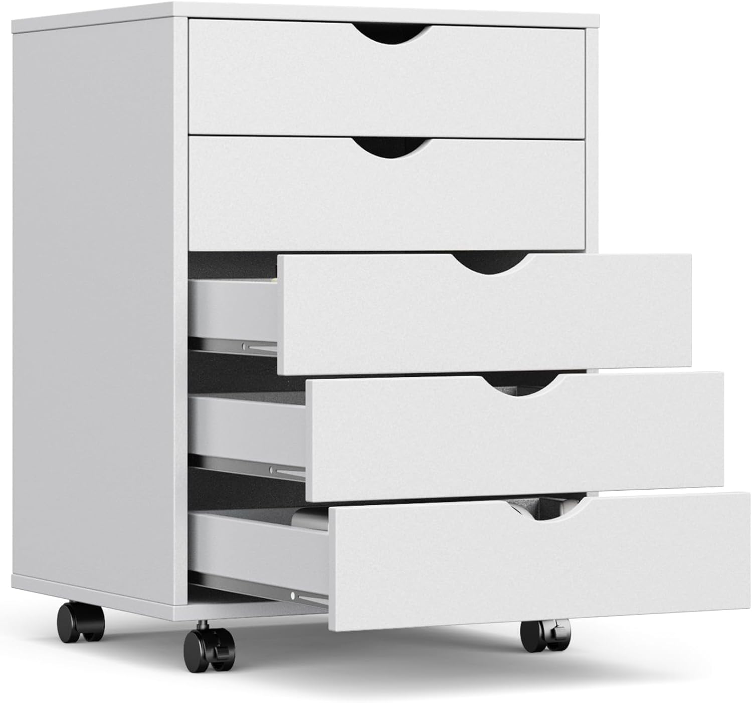 OLIXIS 5 Drawer Mobile File Cabinet Under Desk Storage Organization with Wheels Vertical Filing Chest Rolling Wood Small Desk Printer Stand for Home Office, 15.75″D x 18.74″W x 25.39″H, White OLIXIS 5 Drawer Mobile File Cabinet Under Desk Storage Organization with Wheels Vertical Filing Chest Rolling Wood Small Desk Printer Stand for Home Office, 15.75″D x 18.74″W x 25.39″H, White