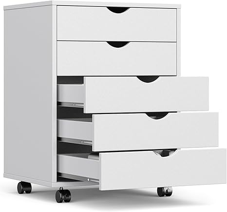 OLIXIS 5 Drawer Mobile File Cabinet