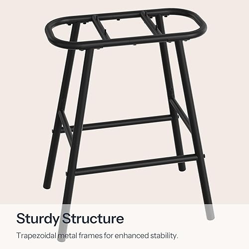 Miniatura 7 de HOOBRO Taburetes de bar, juego de 2 sillas de bar, taburetes de bar de altura de mostrador, taburetes de cocina con reposabrazos, taburetes de bar