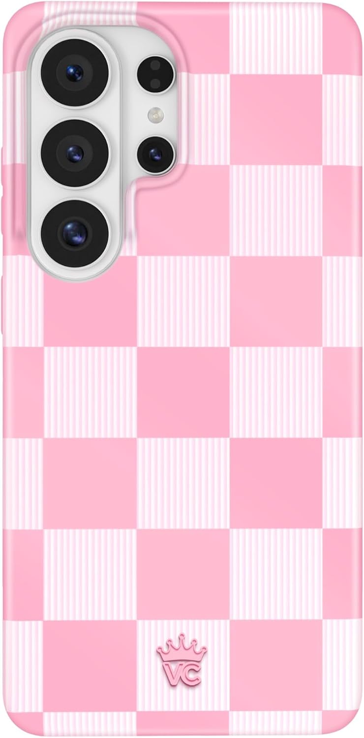 VELVET CAVIAR Case for Samsung Galaxy S26 Ultra | Magnetic | 10ft Drop Tested | Cute Protective Phone Cases for Women | Pink Vibe Checkered