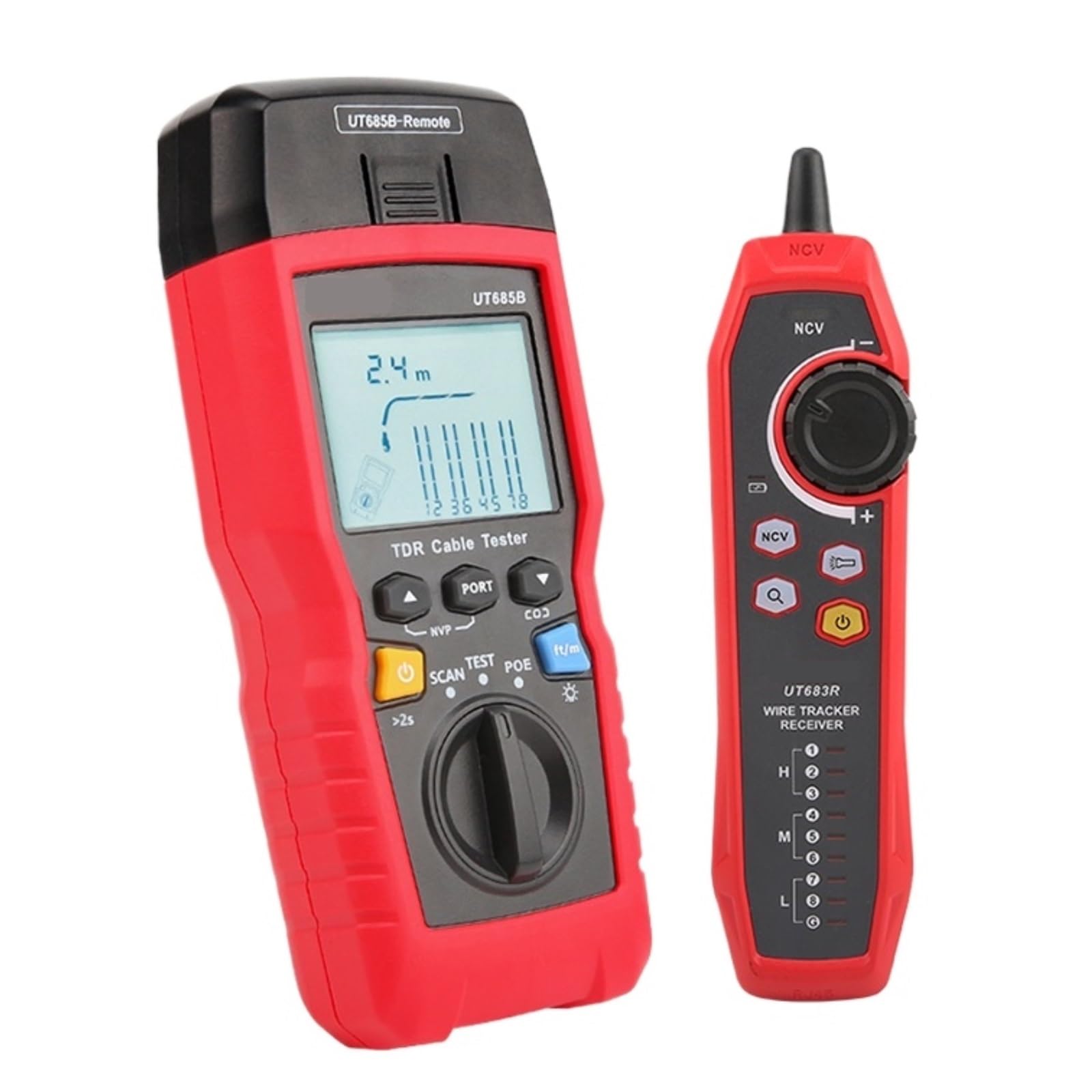Netzwerkkabel Tester Kabel TrackerTester Detektor Verdrahtung LCD Display Netzwerk Werkzeug Präzise Effektive Identifizierung
